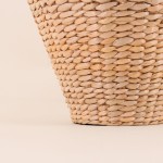 Vase en jonc de mer beige avec poignées | Hashtag Déco
