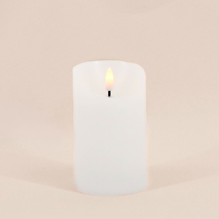 Bougie led cire ivoire flamme vacillante 12,5cm | Hashtag Déco