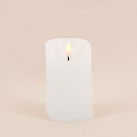 Bougie led cire ivoire flamme vacillante 12,5cm | Hashtag Déco