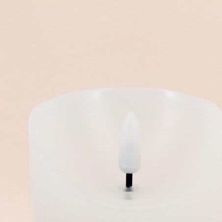 Bougie led cire ivoire flamme vacillante 12,5cm | Hashtag Déco