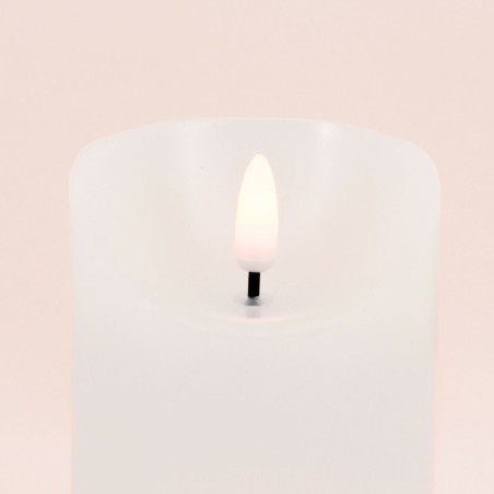 Bougie led cire ivoire flamme vacillante 12,5cm | Hashtag Déco