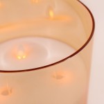 Bougie led 3 flammes cire blanche 18cm | Hashtag Déco