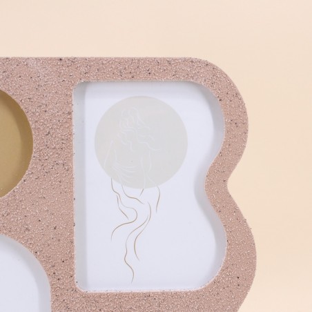 Cadre photo terrazzo multicolore 4 vues | Hashtag Déco