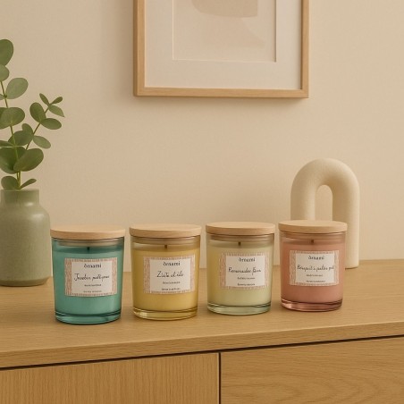 Bougie parfumée zeste d'été cire blanche 280g | Hashtag Déco