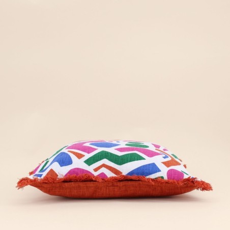 Coussin extérieur coloré 40x40cm en coton | Hashtag Déco