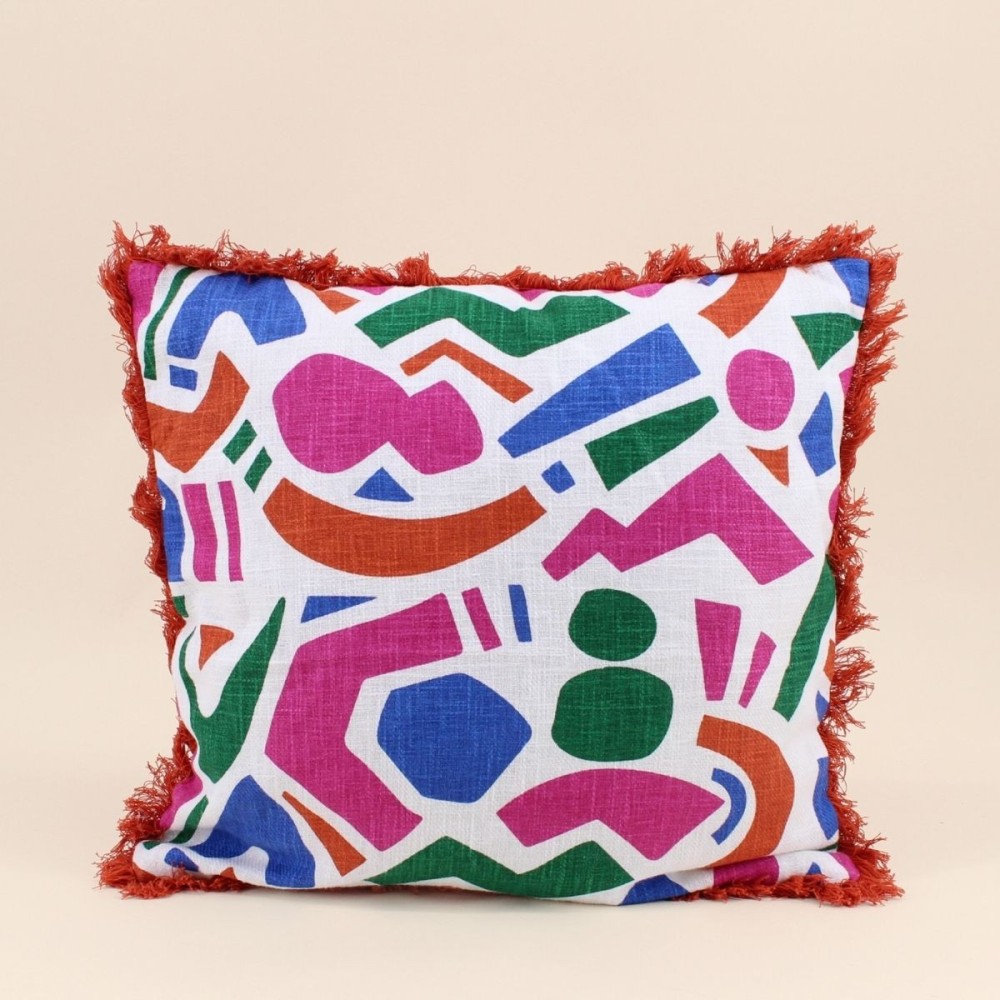 Coussin extérieur coloré 40x40cm en coton | Hashtag Déco