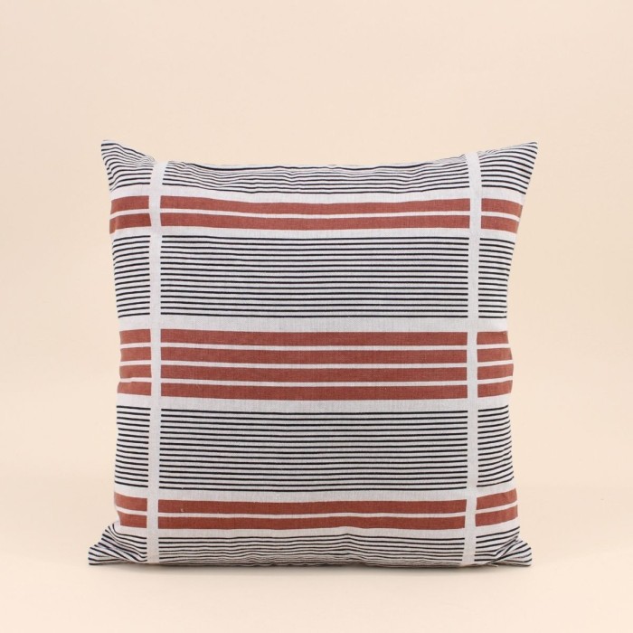 Coussin extérieur terracotta 40x40cm en coton | Hashtag Déco