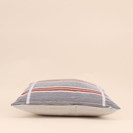 Coussin extérieur terracotta 40x40cm en coton | Hashtag Déco