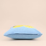 Coussin extérieur citron jaune coton 40x40cm | Hashtag Déco