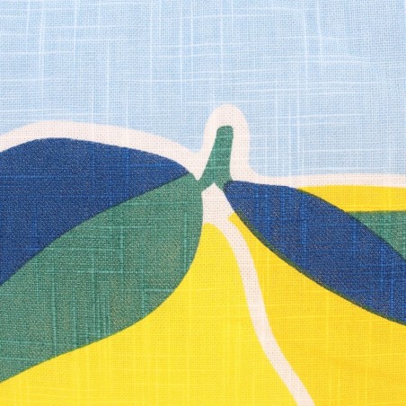 Coussin extérieur citron jaune coton 40x40cm | Hashtag Déco