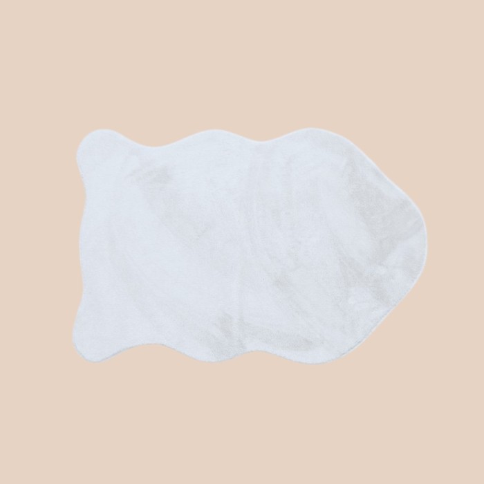 Descente de lit fausse fourrure blanche 90x60cm | Hashtag Déco