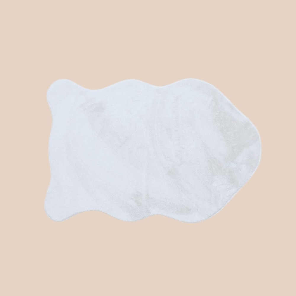 Descente de lit fausse fourrure blanche 90x60cm | Hashtag Déco