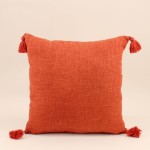 Coussin extérieur orange 45x45cm en coton | Hashtag Déco