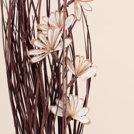 Bouquet de fleurs séchées beige 100cm | Hashtag Déco