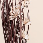Bouquet de fleurs séchées beige 100cm | Hashtag Déco