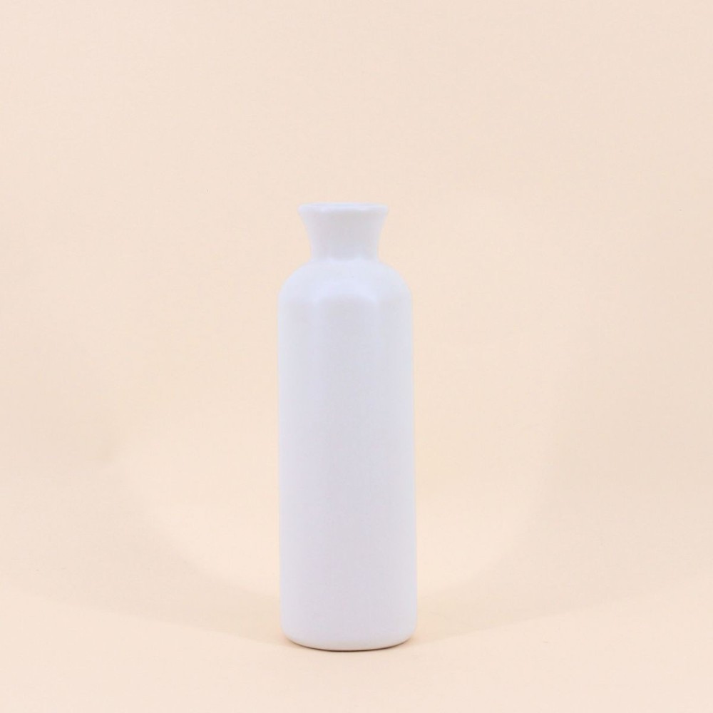 Vase en céramique blanc 27cm élégant | Hashtag Déco