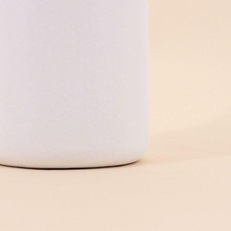 Vase en céramique blanc 27cm élégant | Hashtag Déco