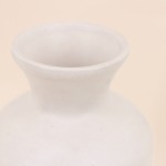 Vase en céramique blanc 20cm élégant | Hashtag Déco
