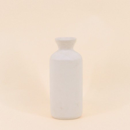 Vase en céramique blanc 20cm élégant | Hashtag Déco
