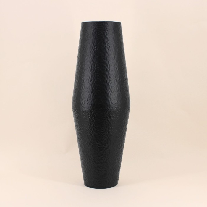 Vase design métal noir 65cm | Hashtag Déco