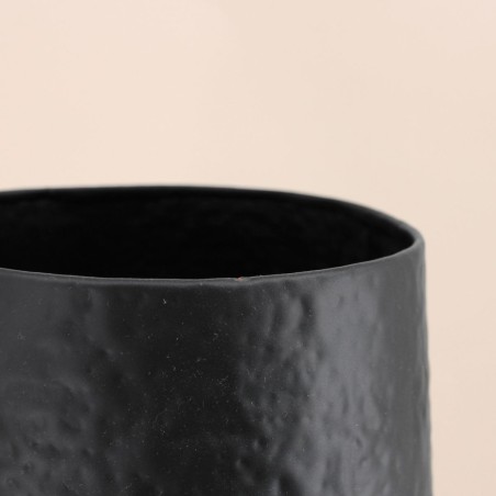 Vase design métal noir 65cm | Hashtag Déco