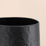 Vase design métal noir 65cm | Hashtag Déco
