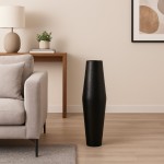 Vase design métal noir 65cm | Hashtag Déco