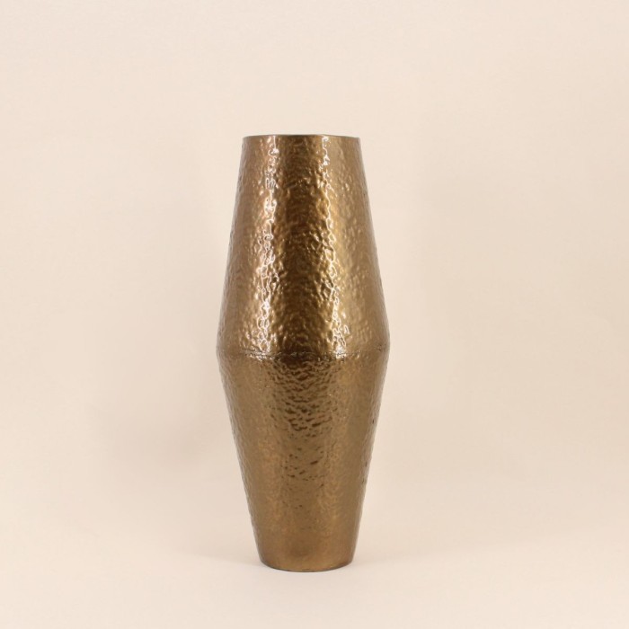 Vase design métal doré 50cm pour intérieur chic | Hashtag Déco