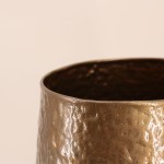 Vase design métal doré 50cm pour intérieur chic | Hashtag Déco