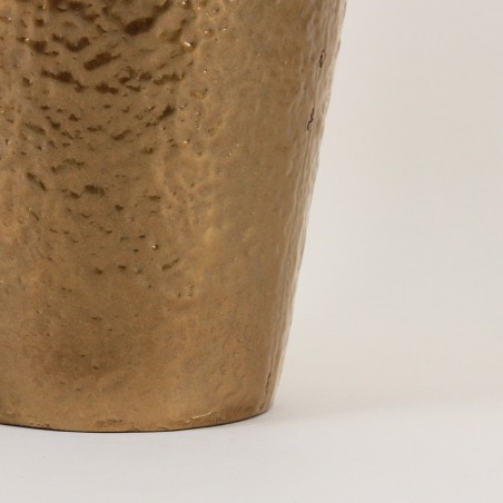 Vase design métal doré 50cm pour intérieur chic | Hashtag Déco