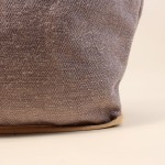 Panier rangement bûches tissu gris | Hashtag Déco