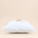 Coussin fleurs 40x40 cm coton bleu | Hashtag Déco