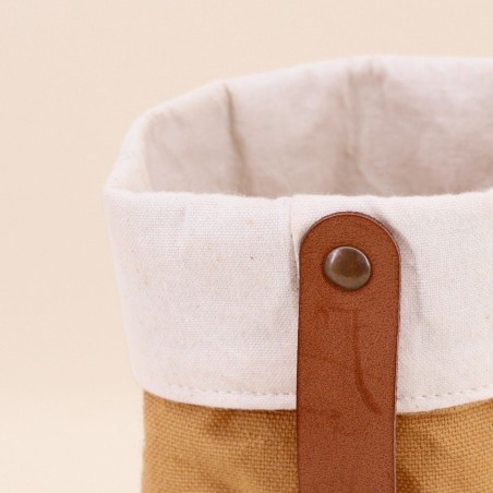 Porte bouteille en tissu camel tendance | Hashtag Déco