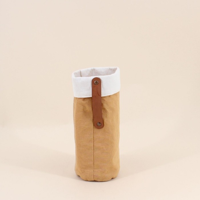 Porte bouteille en tissu camel tendance | Hashtag Déco