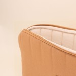 Pochette ordinateur tissu camel 39x28cm | Hashtag Déco