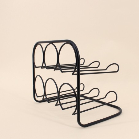 Porte bouteille métal noir élégant | Hashtag Déco