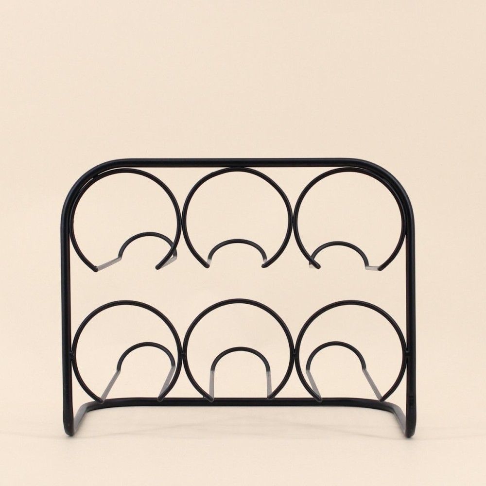Porte bouteille métal noir élégant | Hashtag Déco
