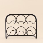 Porte bouteille métal noir élégant | Hashtag Déco