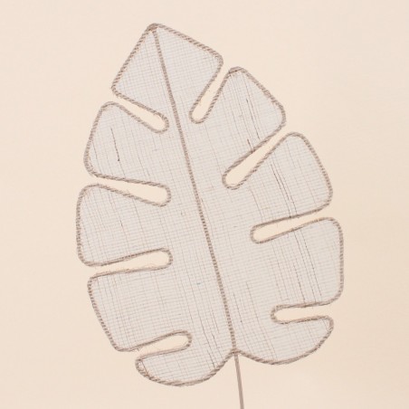 Set de 2 feuilles murales en tissu vert 27cm | Hashtag Déco