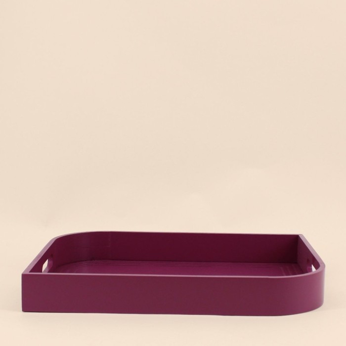 Plateau rose en bois 30x40cm, élégant et pratique | Hashtag Déco
