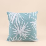 Coussin extérieur vert feuillage 40x40 cm tissu | Hashtag Déco