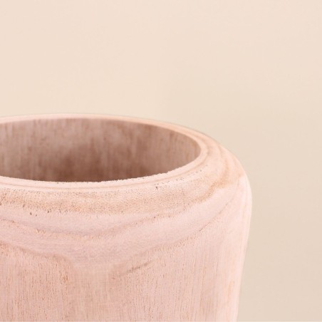 Vase en bois brut naturel 48cm | Hashtag Déco