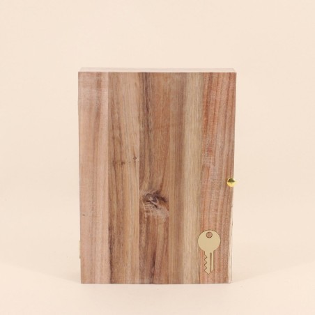 Boite à clés en bois naturel 28x20cm | Hashtag Déco