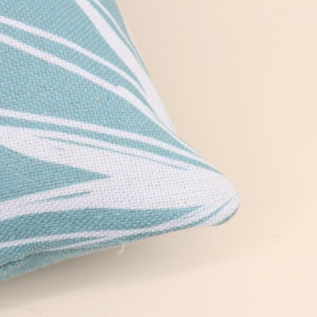 Coussin extérieur vert feuillage 40x40 cm tissu | Hashtag Déco