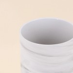 Vase en céramique marbre blanc 15cm | Hashtag Déco