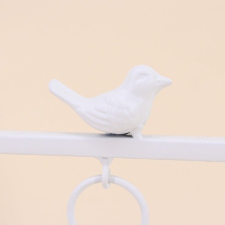 Horloge à poser métal blanc 27cm élégante | Hashtag Déco
