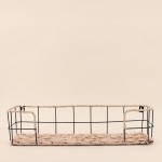 Étagère murale corde et métal 55cm noire | Hashtag Déco