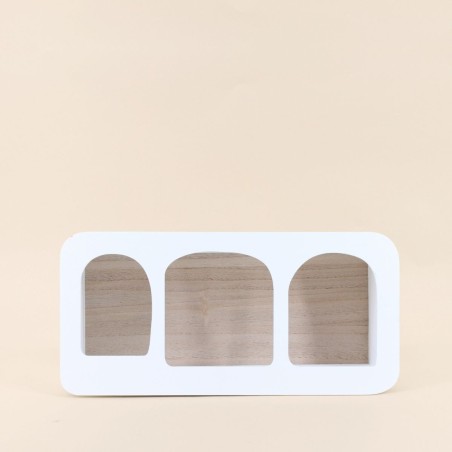 Étagère murale bois noir 40cm design élégant | Hashtag Déco