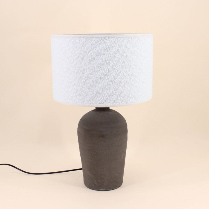 Lampe à poser effet pierre naturelle grise 52cm | Hashtag Déco