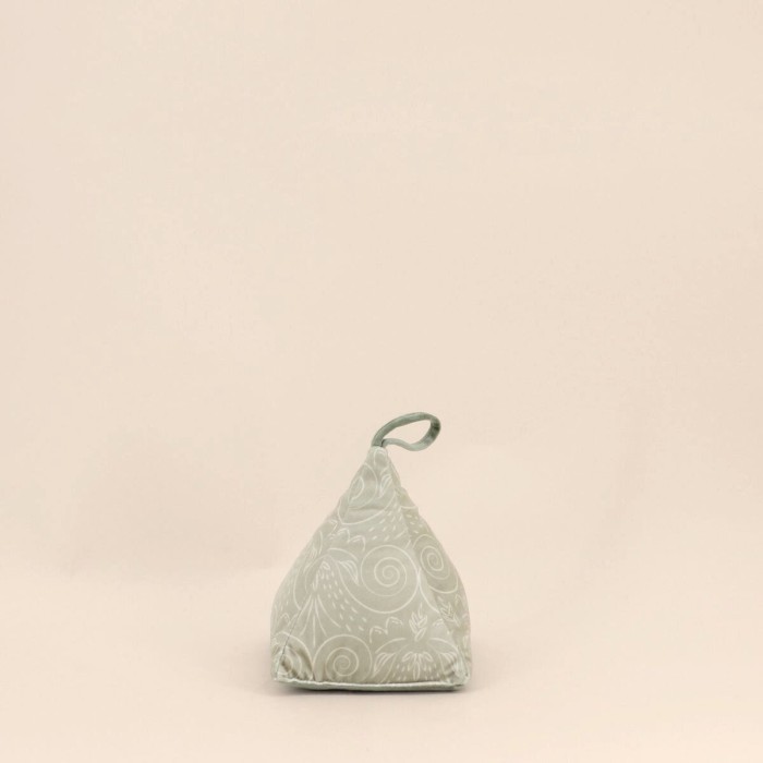 Cale porte en velours vert à motifs unique | Hashtag Déco